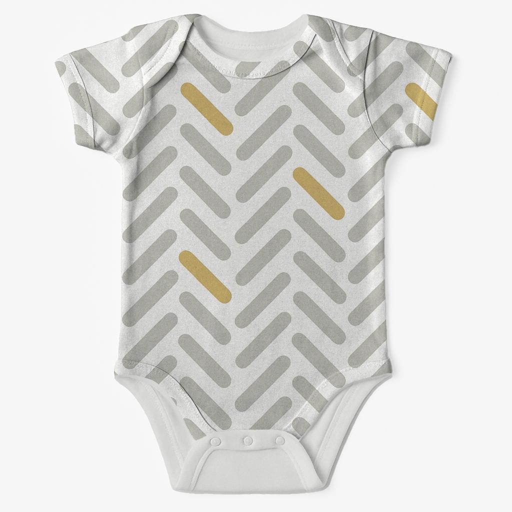 Drifted Line Herring baby bodysuits for newborns
