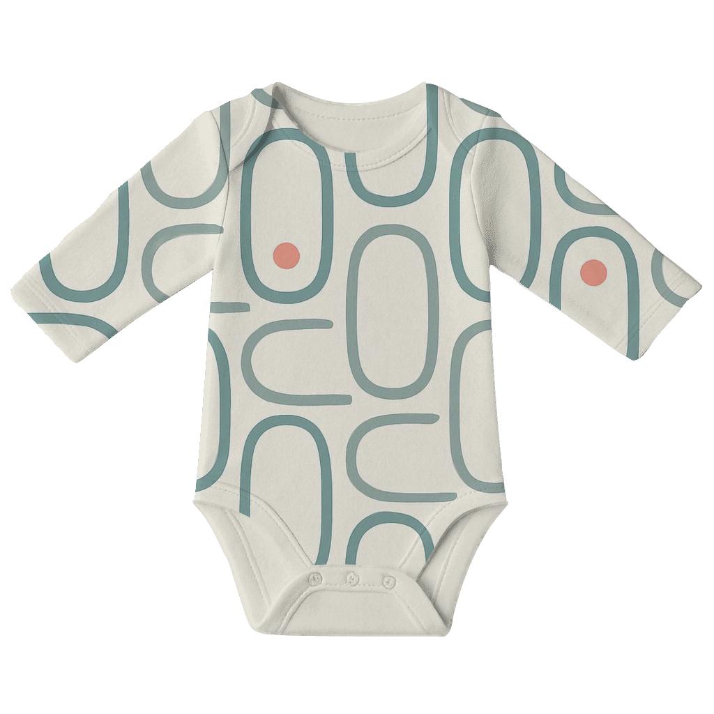 Rounded Pod Cells Repeat personalized infant bodysuits
