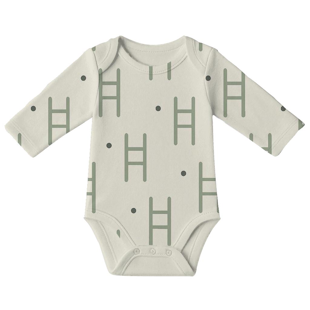 Stem Ladder Step Pattern personalized infant bodysuits
