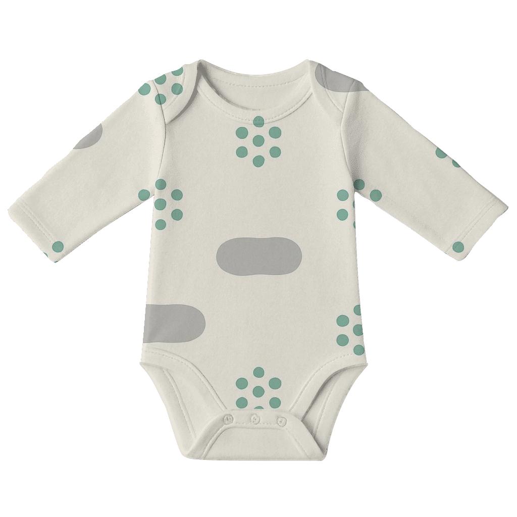 Canopy Dot Clusters With Pebble Groups custom baby bodysuits