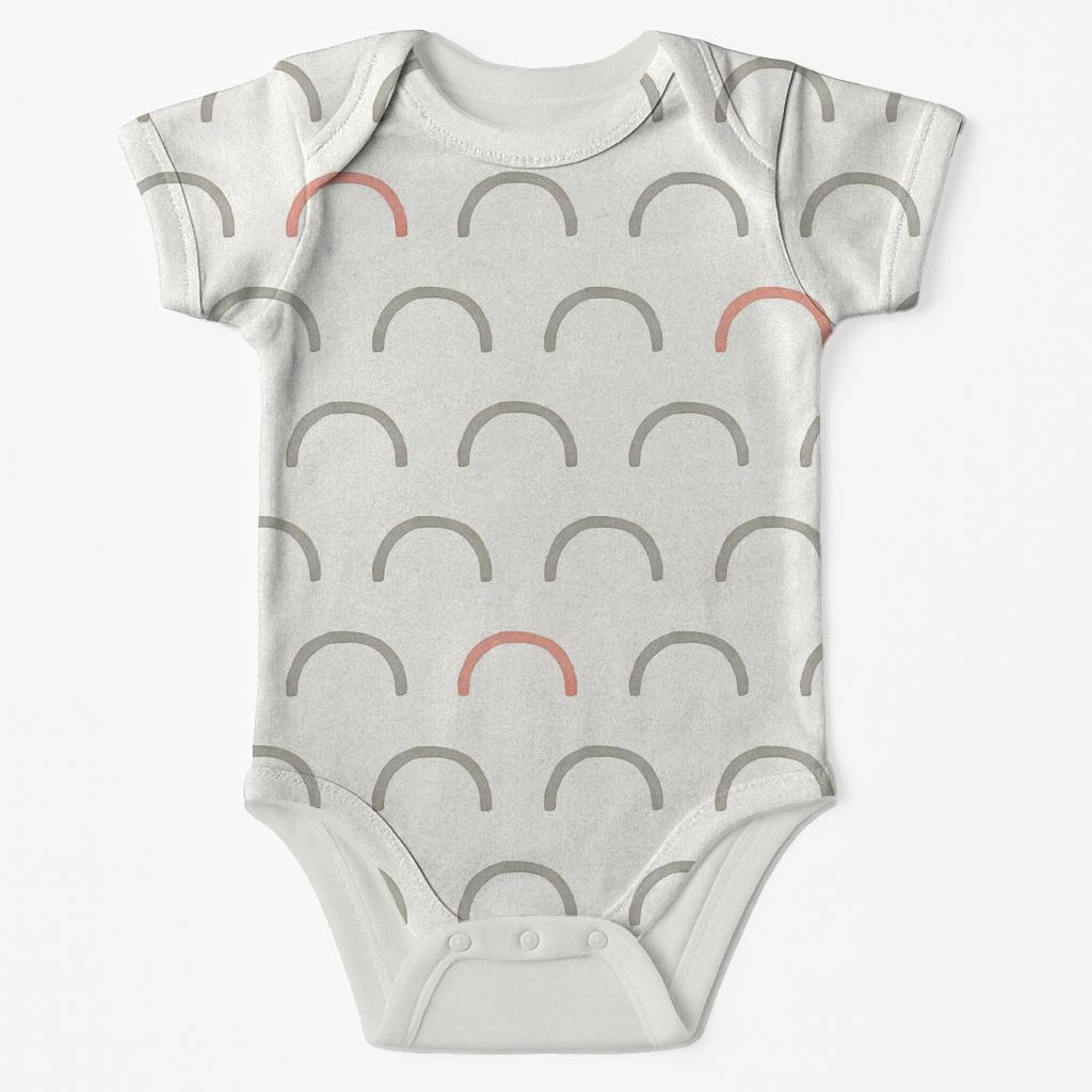 Pebble Arc Registry comfortable snap baby bodysuits