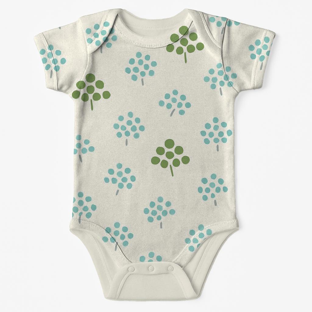 Canopy Dot Swell Scatter comfortable snap baby bodysuits