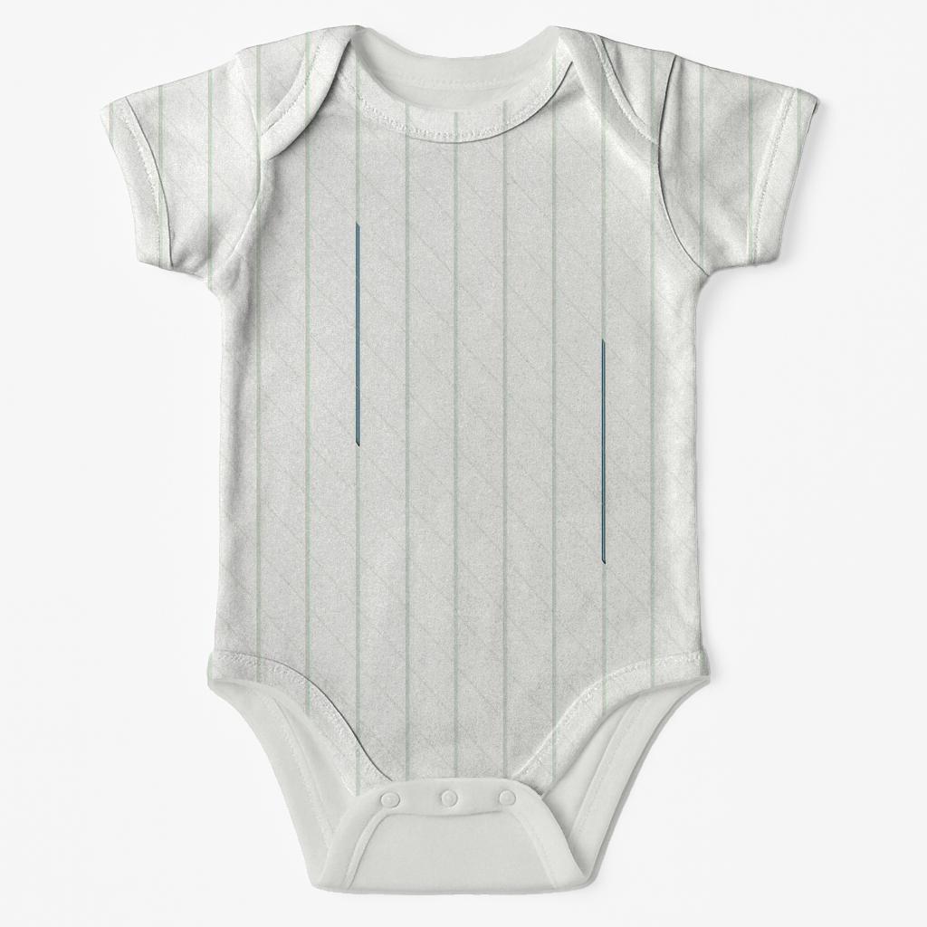 Quiet Moire Stripe Drift baby bodysuits for newborns