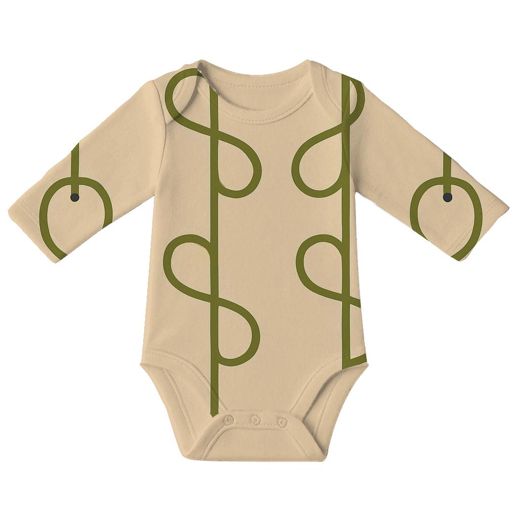 Vine Loop Ladder Grid sleeveless baby bodysuits