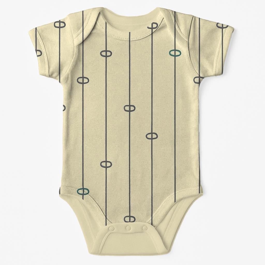 Line Loop Ladder unique printed baby bodysuits
