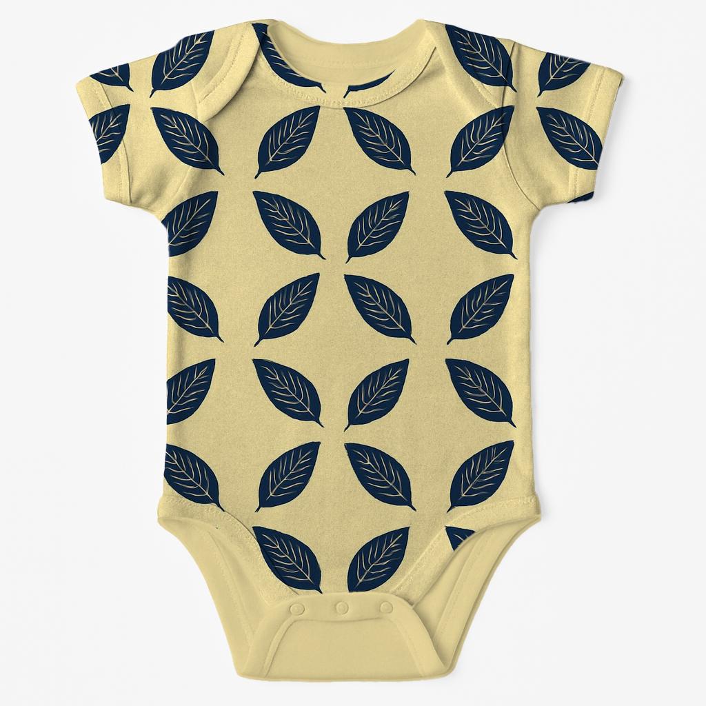 Leaf Hatch Quiet Weave personalized infant bodysuits