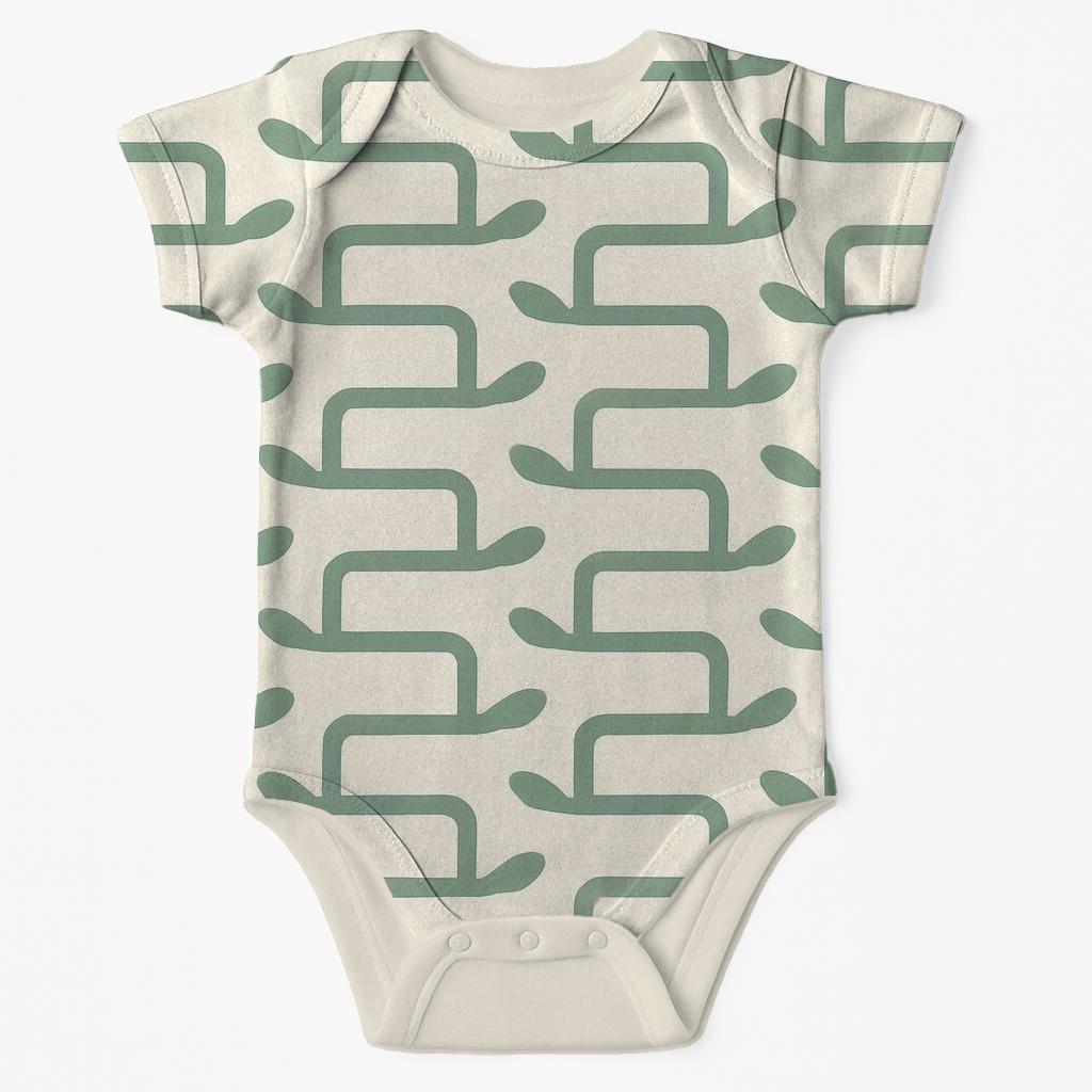Stem Lattice Offset Links baby bodysuits for newborns