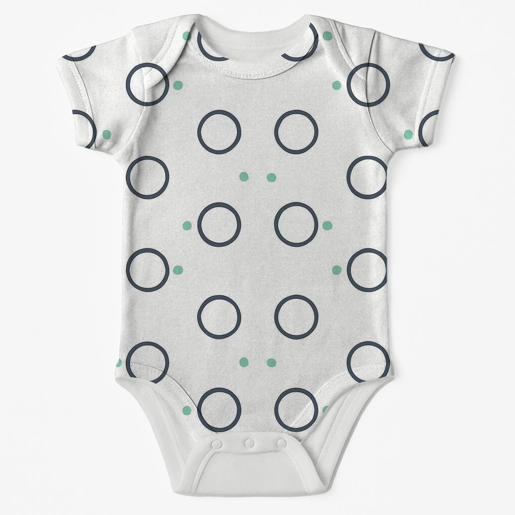 Ring Dot Constellation Repeat sleeveless baby bodysuits