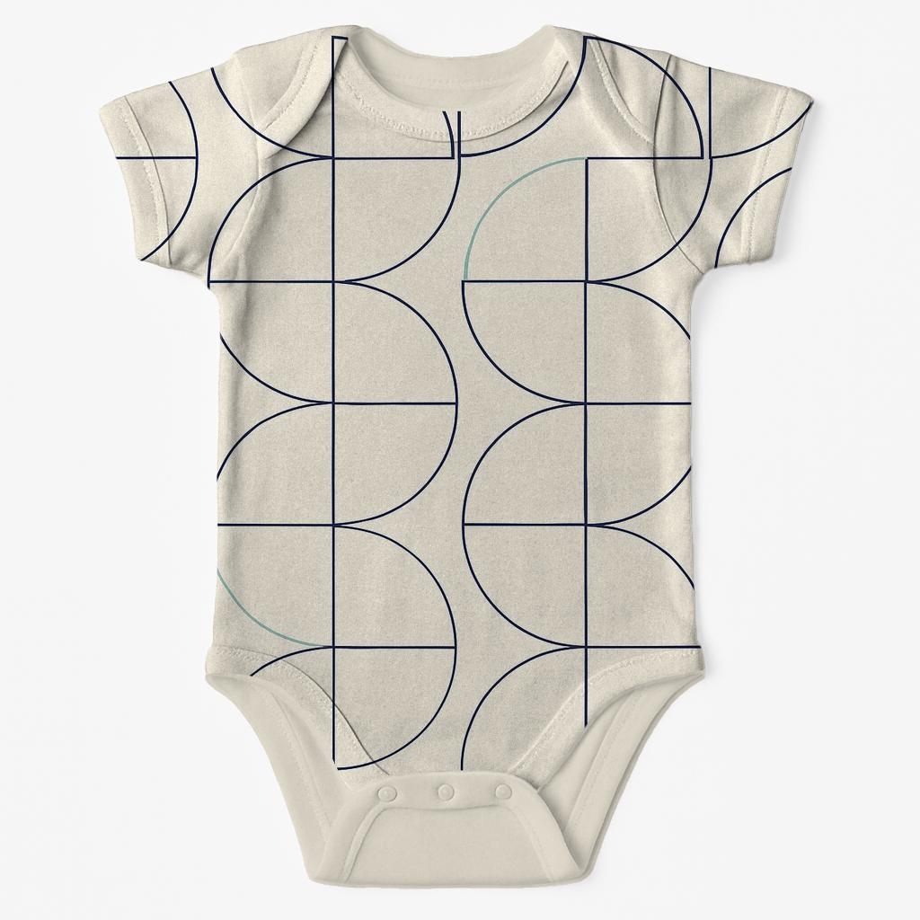Thin Arc Quilt unique printed baby bodysuits