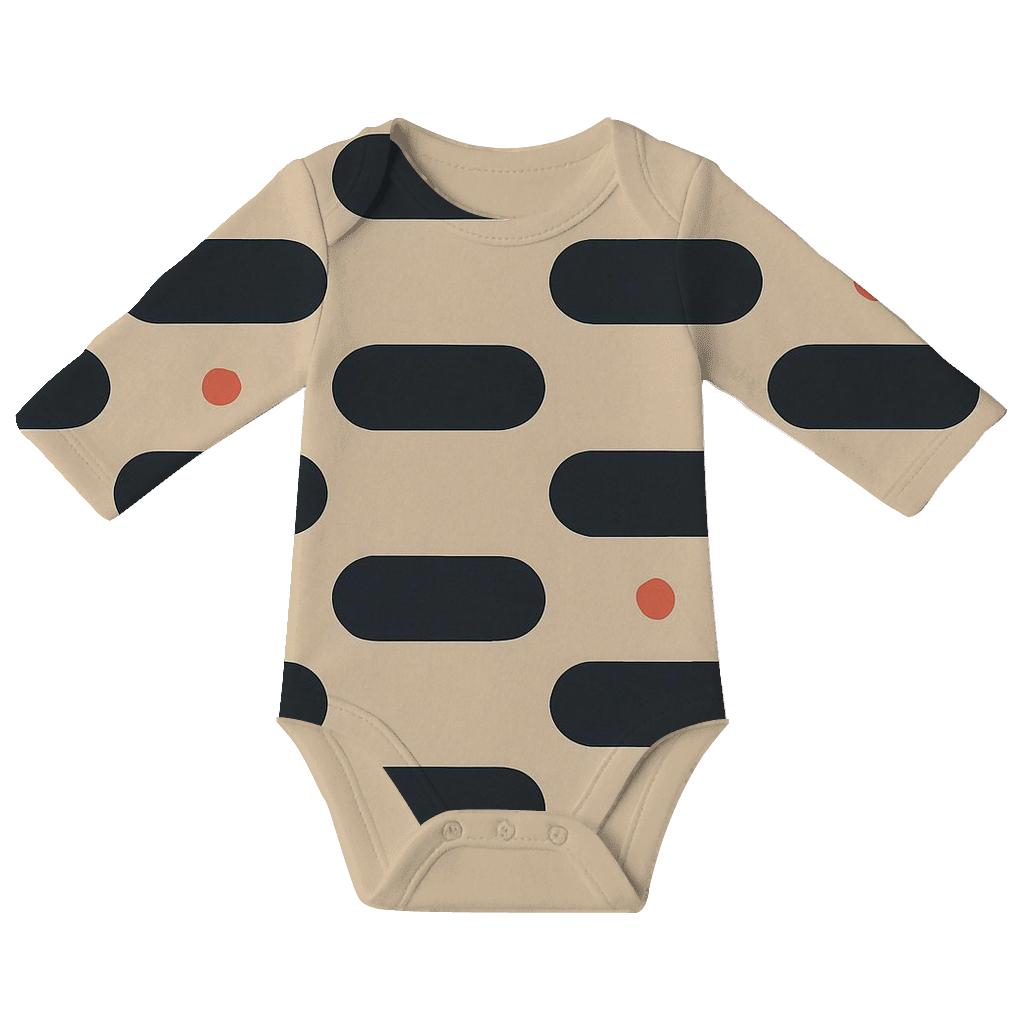 Offset Pebble Lanes organic baby bodysuits