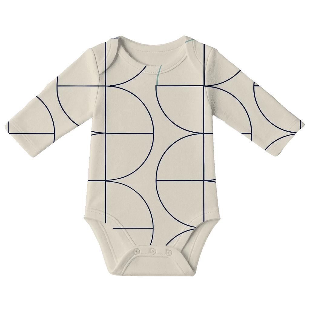 Thin Arc Quilt kimono style baby bodysuits