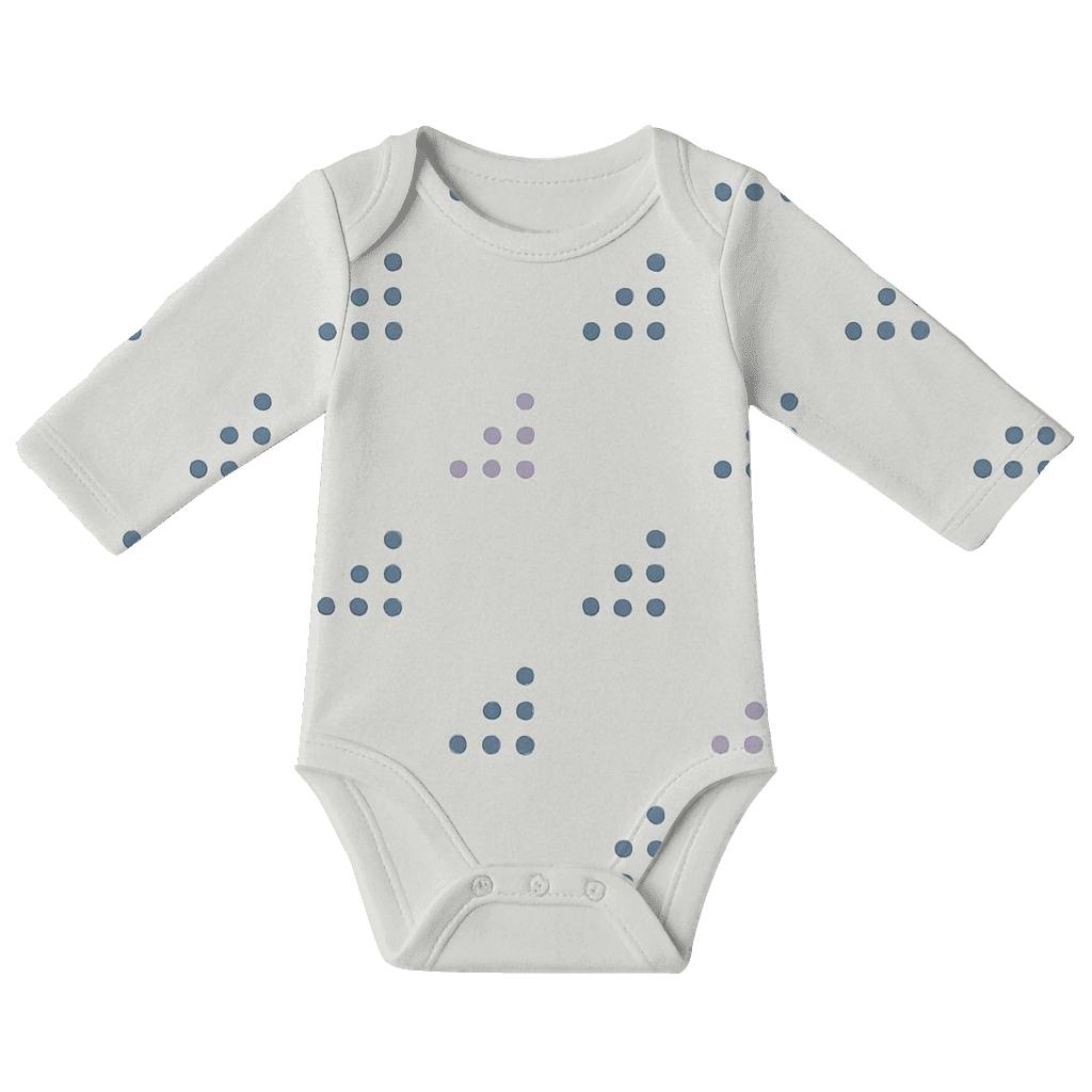 Calm Step Dot Matrix custom baby bodysuits