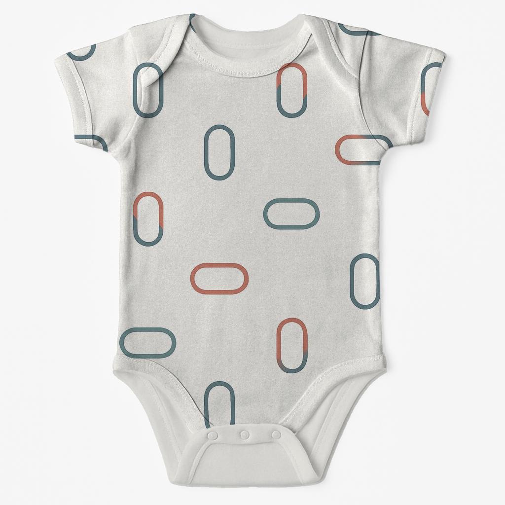 Pebble Loop Interval soft cotton baby bodysuits
