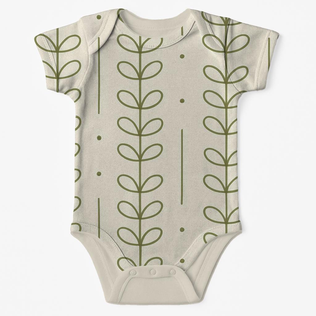 Vine Loop Ladder Repeat comfortable snap baby bodysuits