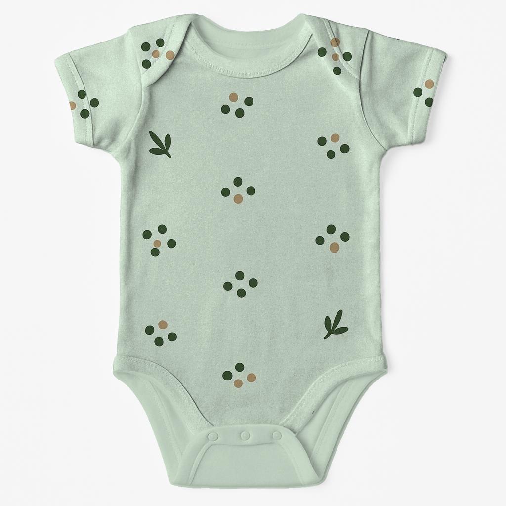 Seed Dot Canopy Silence soft cotton baby bodysuits