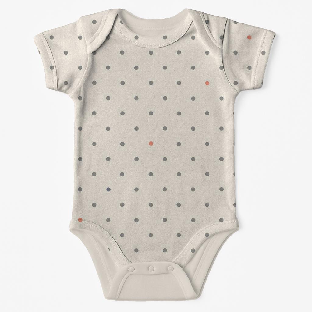 Drifting Dot Constellation Grid comfortable snap baby bodysuits