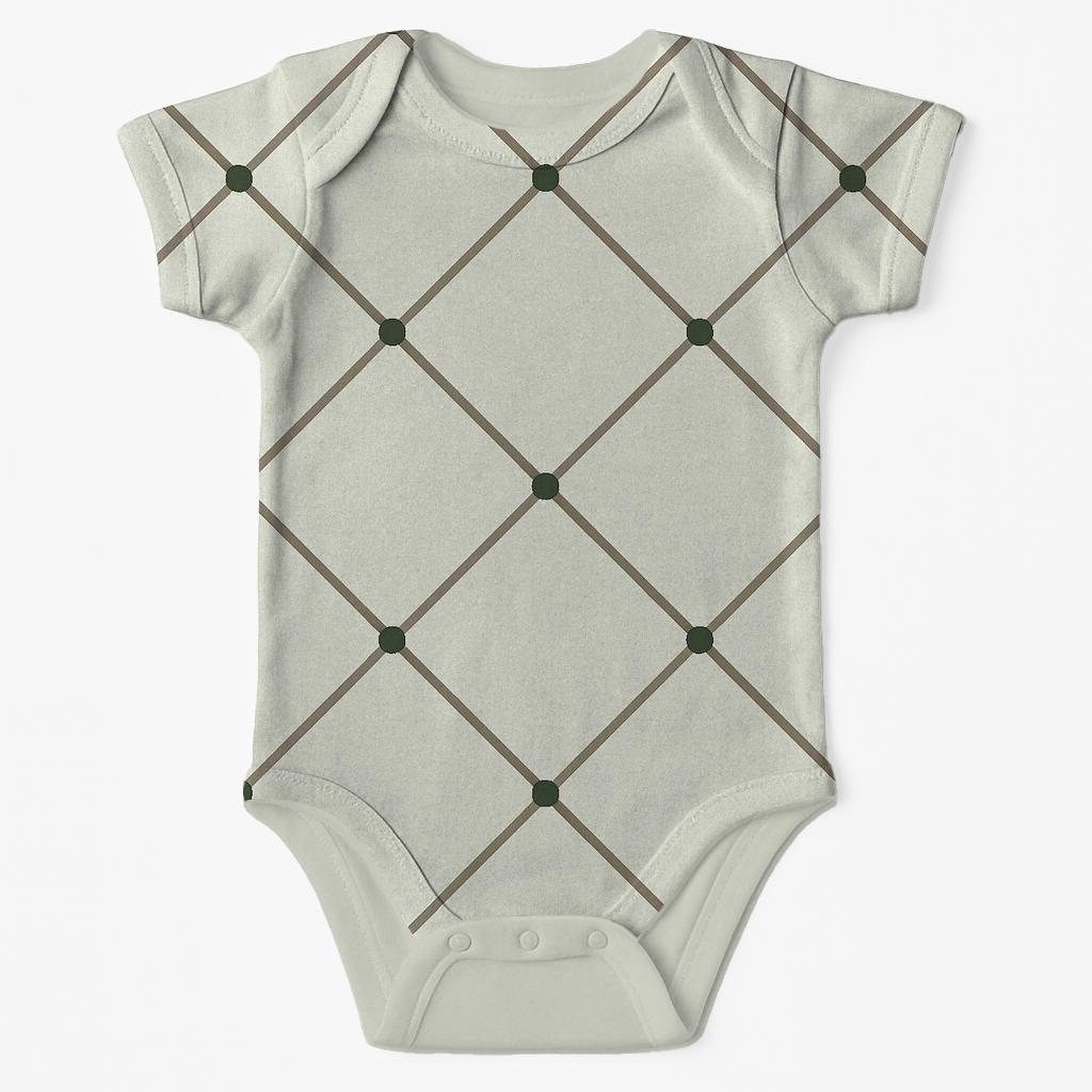 Branch Weave Minimal Lattice organic baby bodysuits