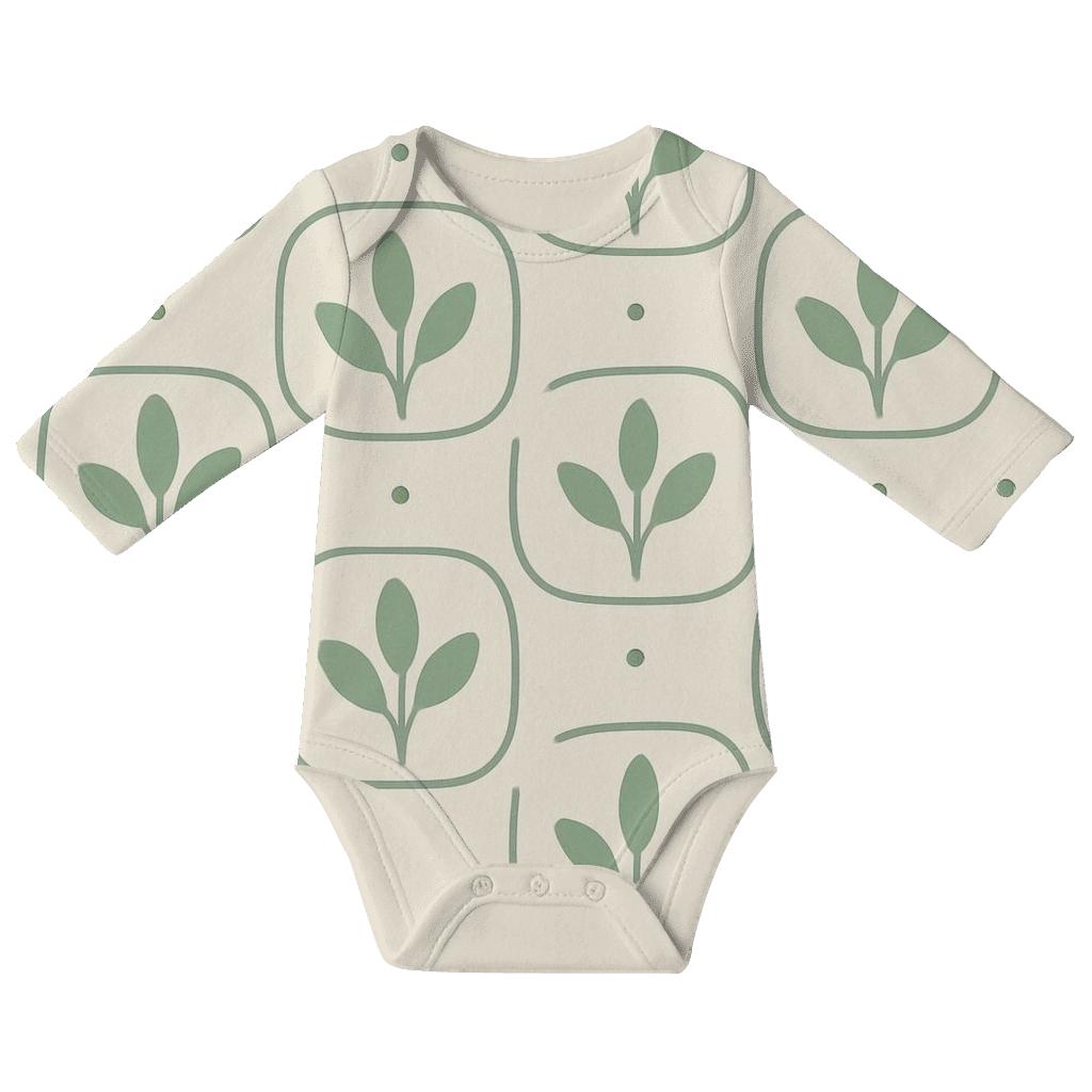 Offset Canopy Tile Drift unique printed baby bodysuits
