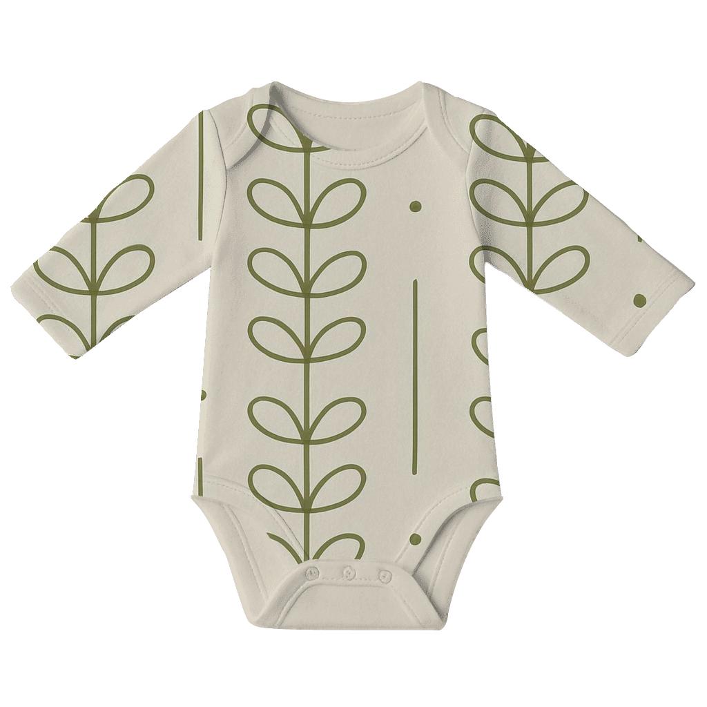 Vine Loop Ladder Repeat unique printed baby bodysuits