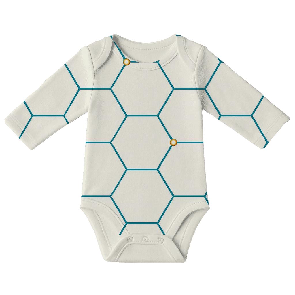 Airy Hex Ring Scatter custom baby bodysuits