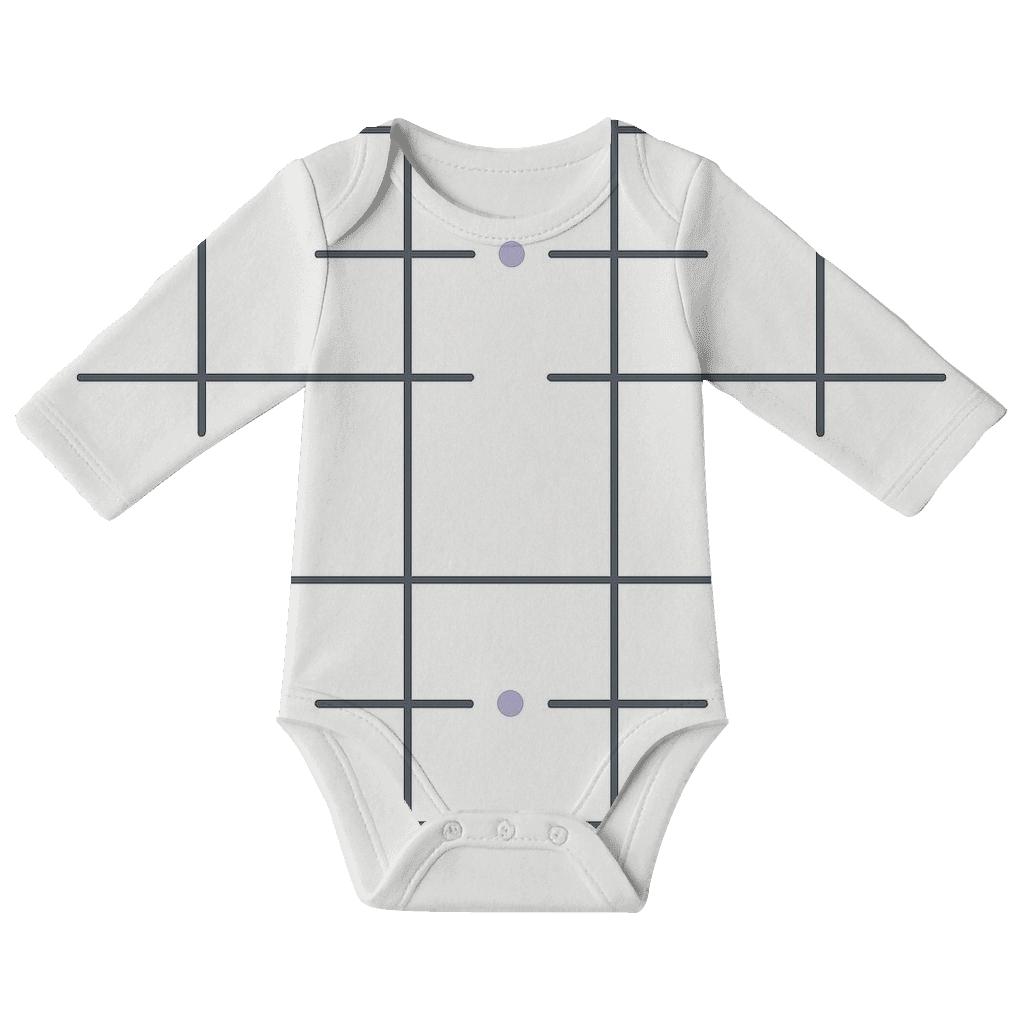 Calm Knotless Weave Lines kimono style baby bodysuits