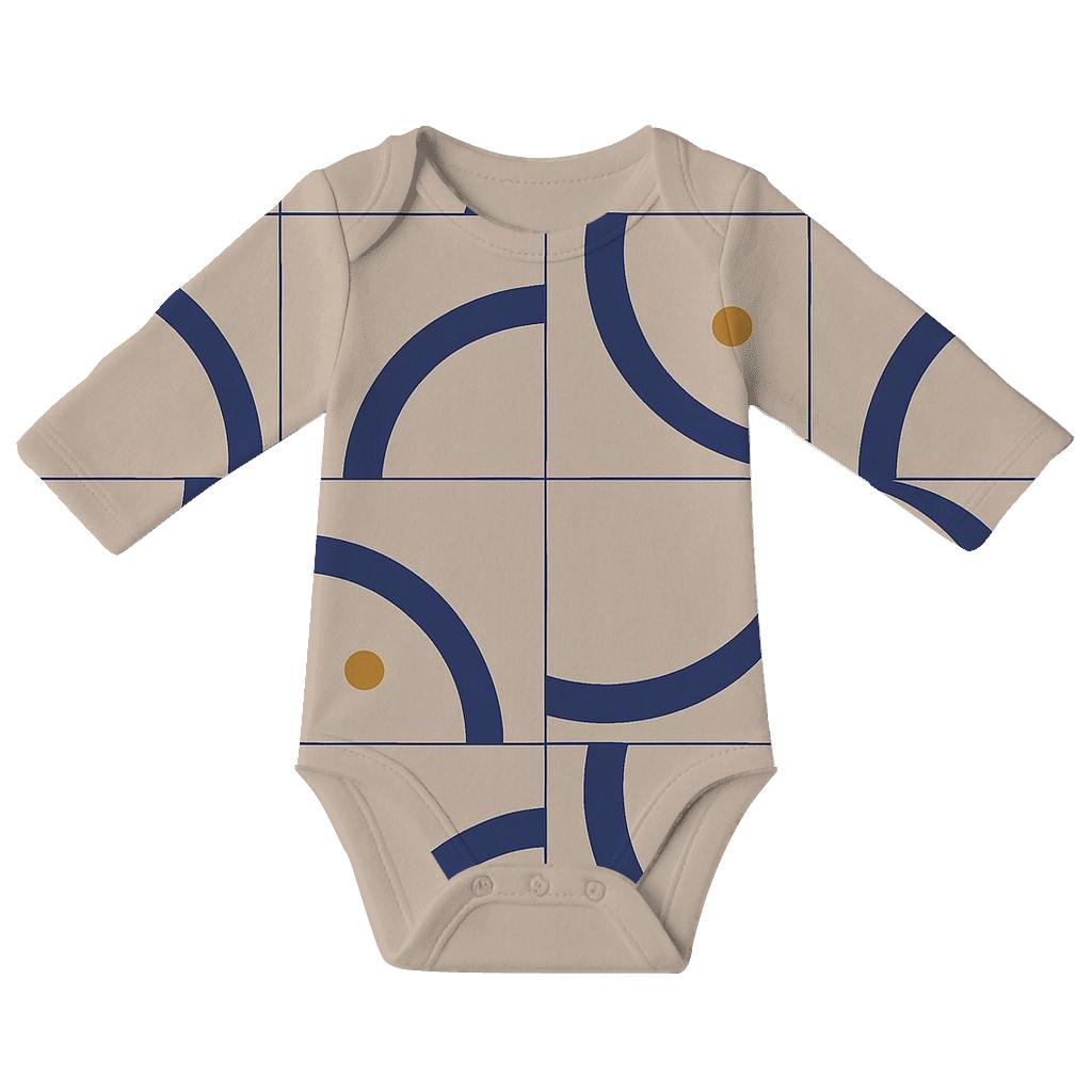 Quarter Arc Tile Rhythm custom baby bodysuits