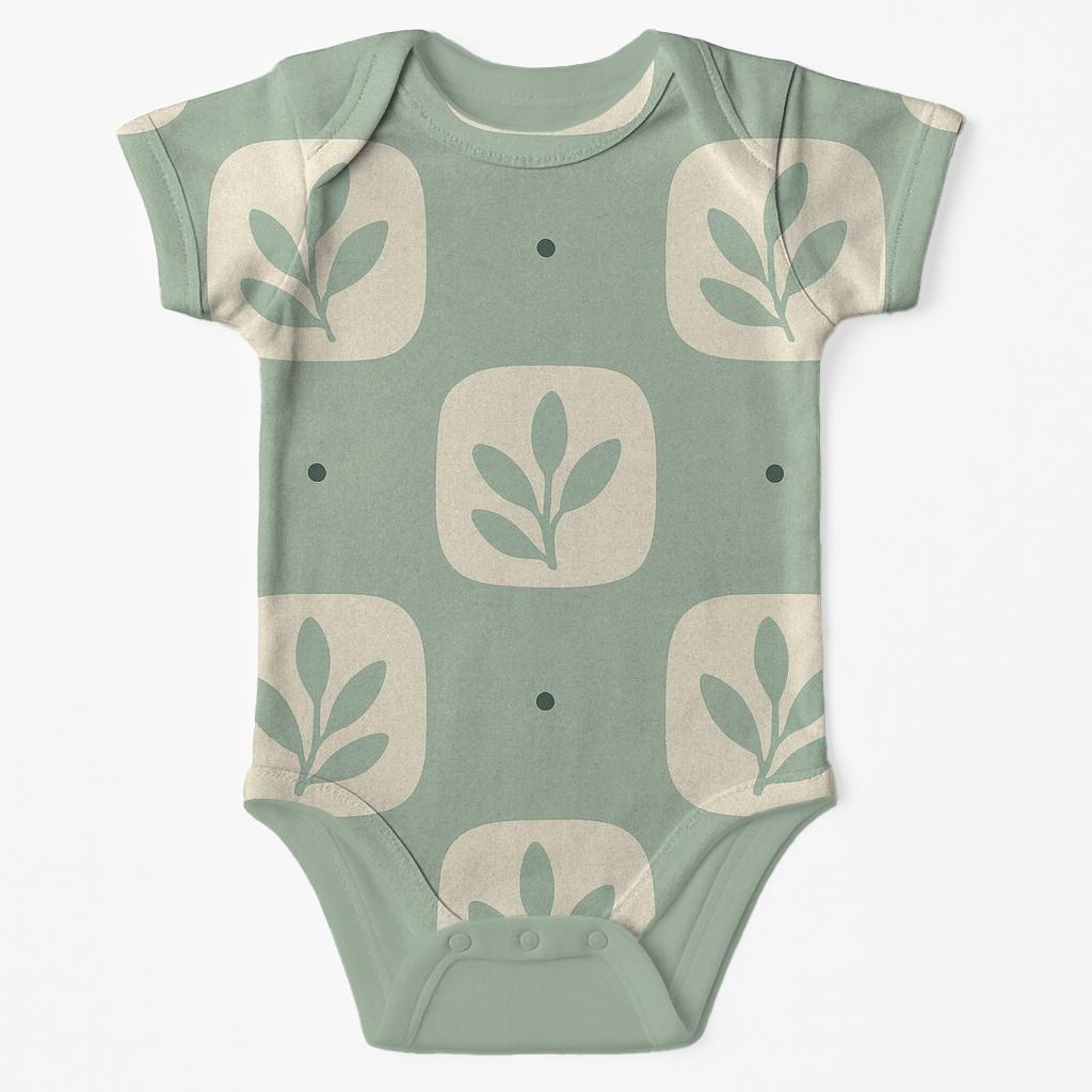 Canopy Tile Drift organic baby bodysuits