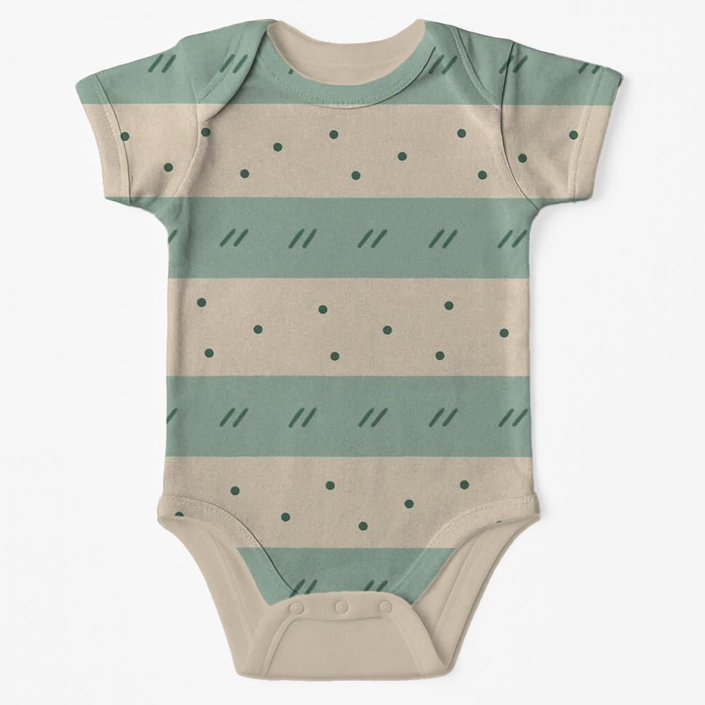 Seeded Frond Bands personalized infant bodysuits
