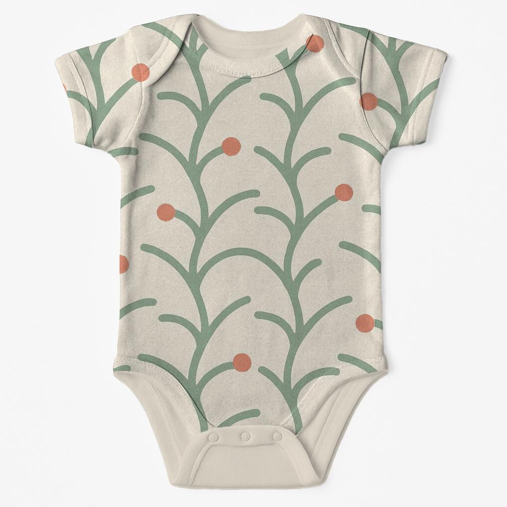 Branch Weave Offset custom baby bodysuits
