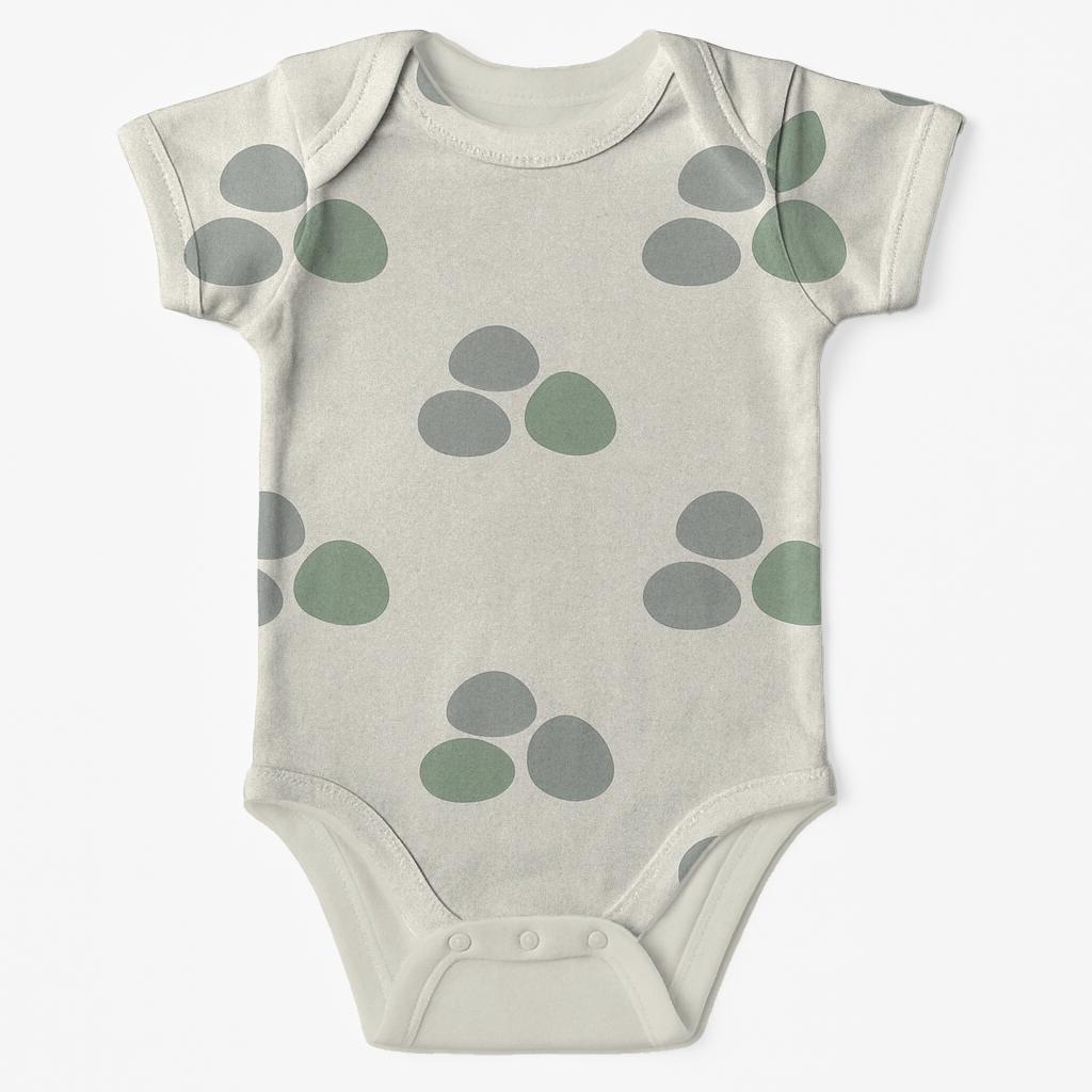Canopy Pebble Groupings kimono style baby bodysuits