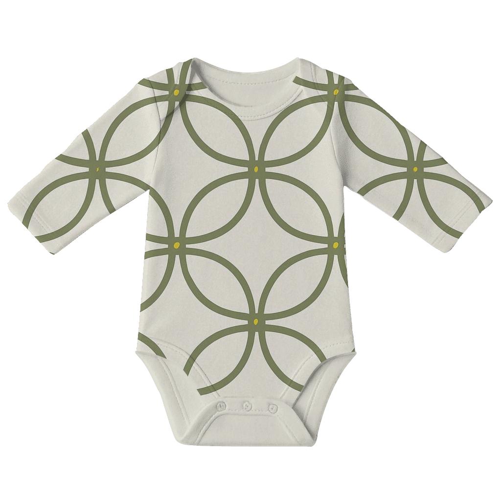 Vine Loop Lattice Light soft cotton baby bodysuits