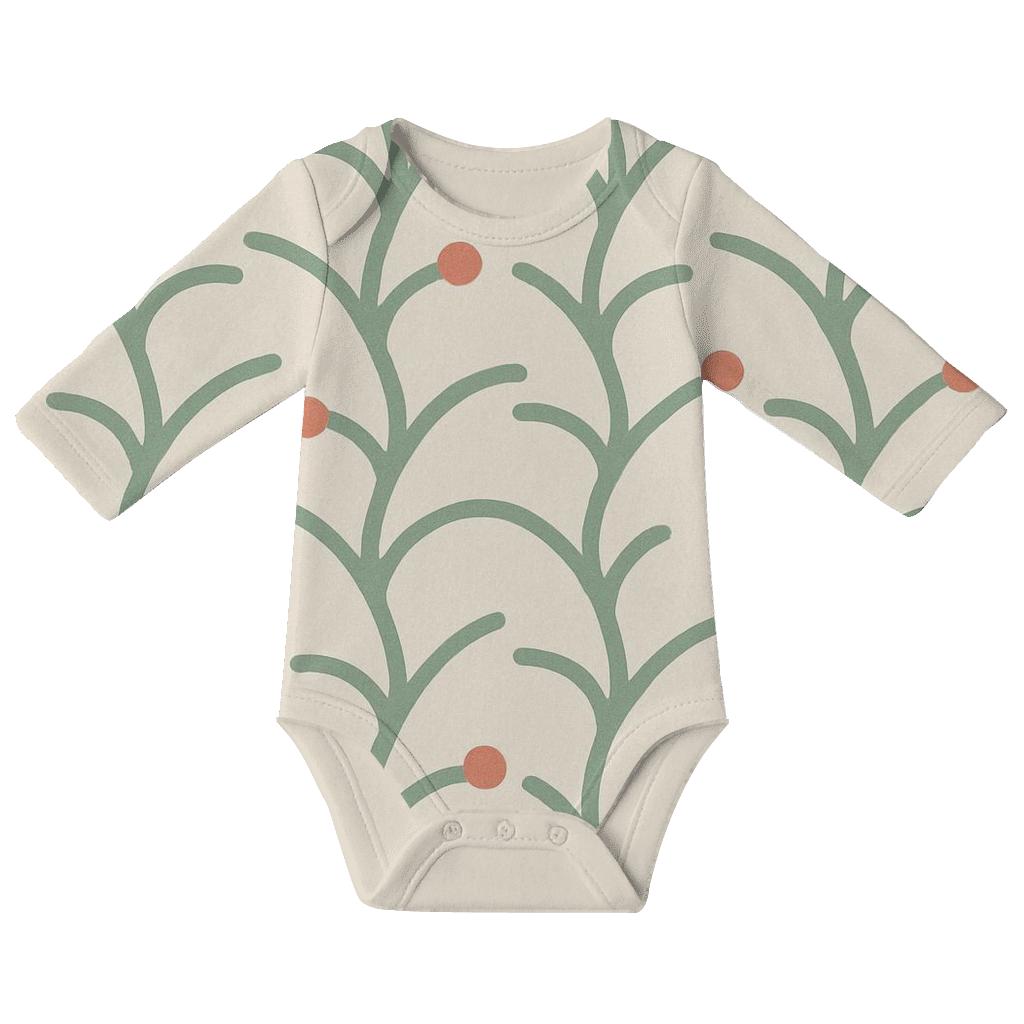 Branch Weave Offset unique printed baby bodysuits