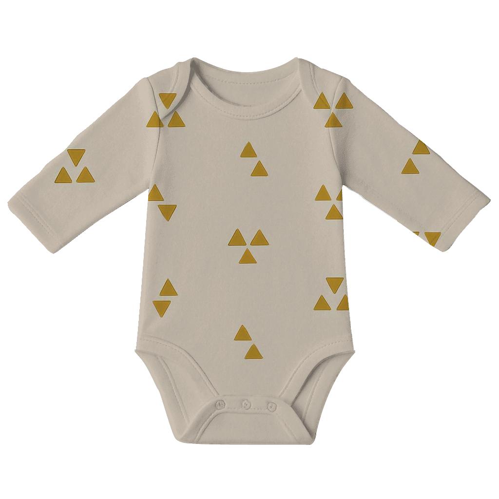 Mini Triangle Drift Grid comfortable snap baby bodysuits