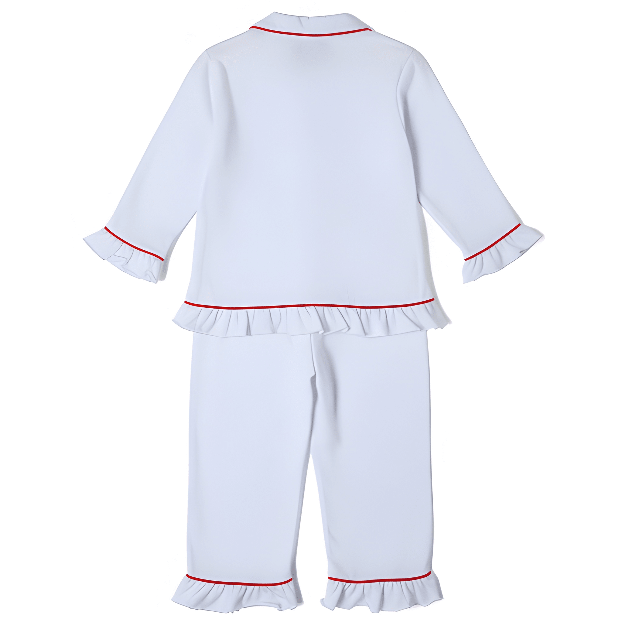 Kids Christmas Flannel Cotton Plaid Pajama Set For Siblings