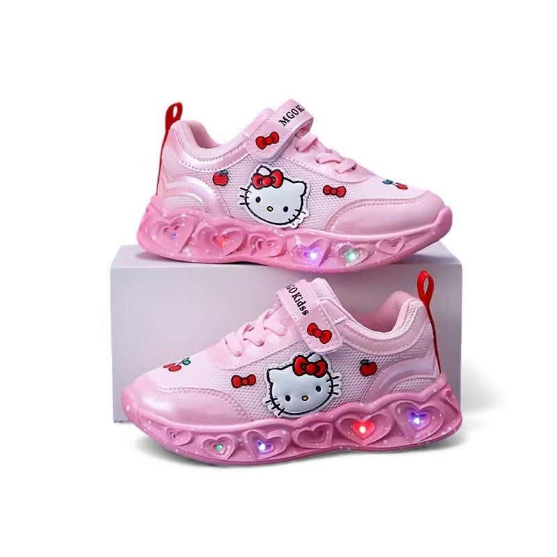 Hello Kitty LED Light Up Sneakers For Girls