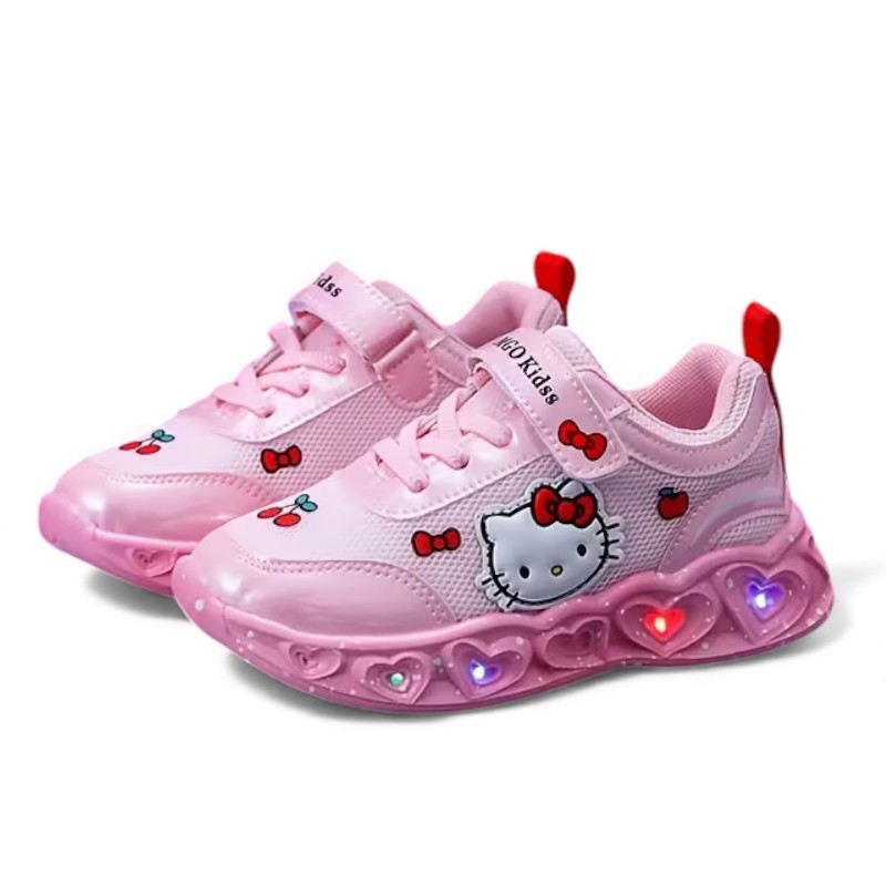 Hello Kitty LED Light Up Sneakers For Girls