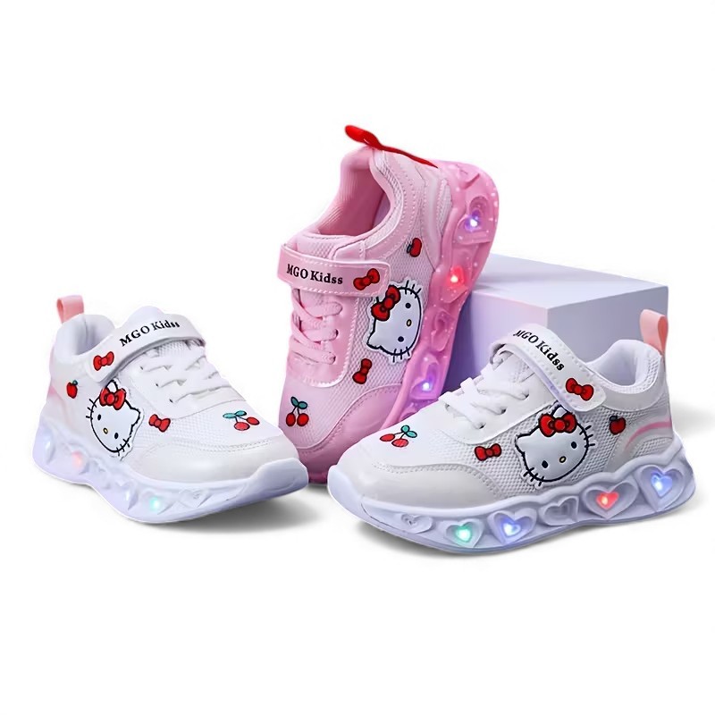 Hello Kitty LED Light Up Sneakers For Girls
