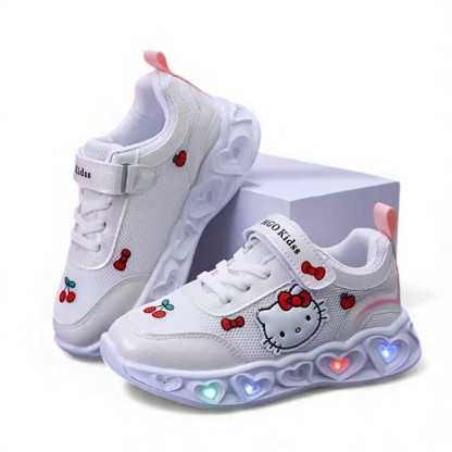 Hello Kitty LED Light Up Sneakers For Girls