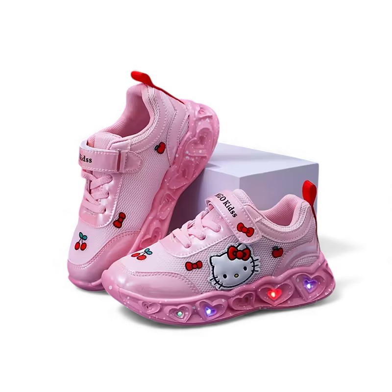 Hello Kitty LED Light Up Sneakers For Girls