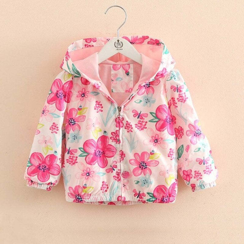 Funky Printed Cartoon Hooded Coat-Children Cloth Shop