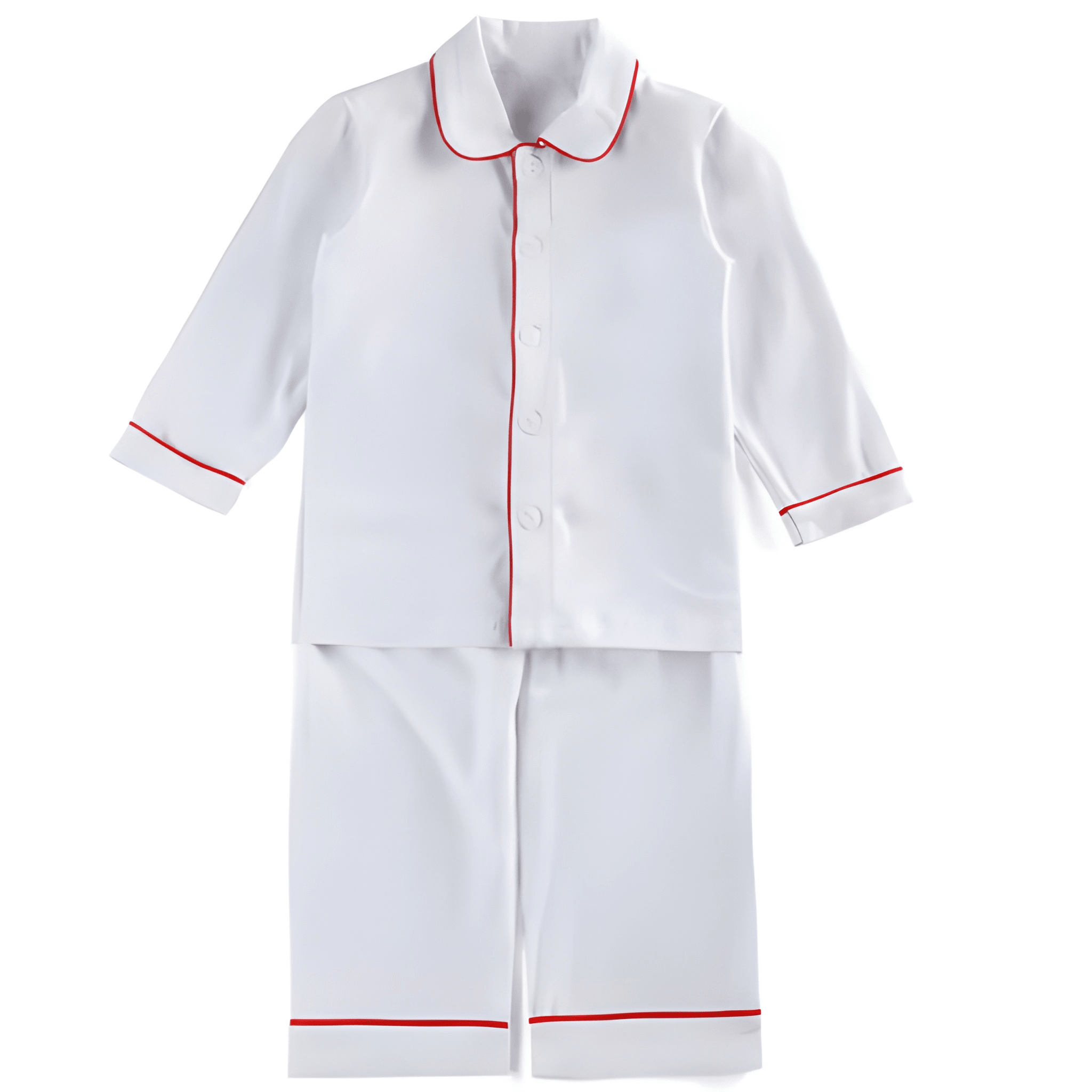 Kids Christmas Flannel Cotton Plaid Pajama Set For Siblings