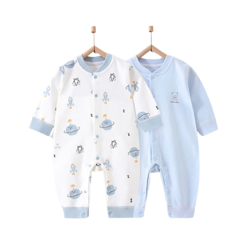 2Pcs Pure Cotton Newborn Jumpsuits-Children Cloth Shop
