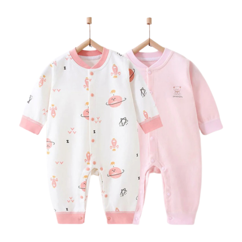2Pcs Pure Cotton Newborn Jumpsuits-Children Cloth Shop