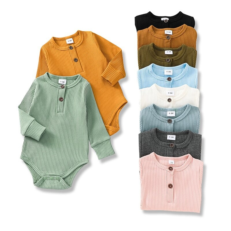 Solid Striped Cotton Jumpsuits For Toddlers-Children Cloth Shop