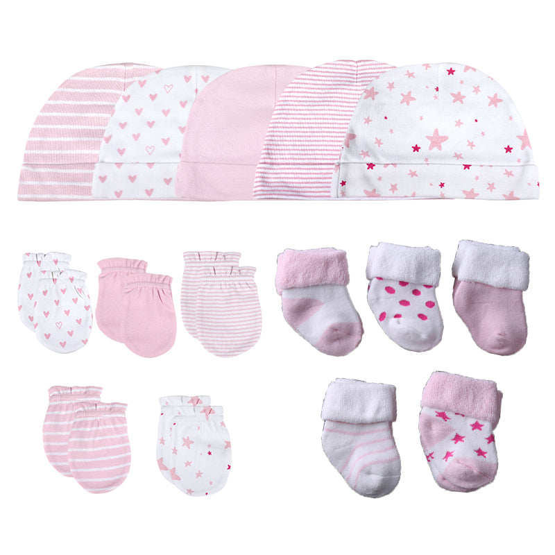 Fall Winter Newborn Baby Hats, Gloves & Socks Sets-Children Cloth Shop