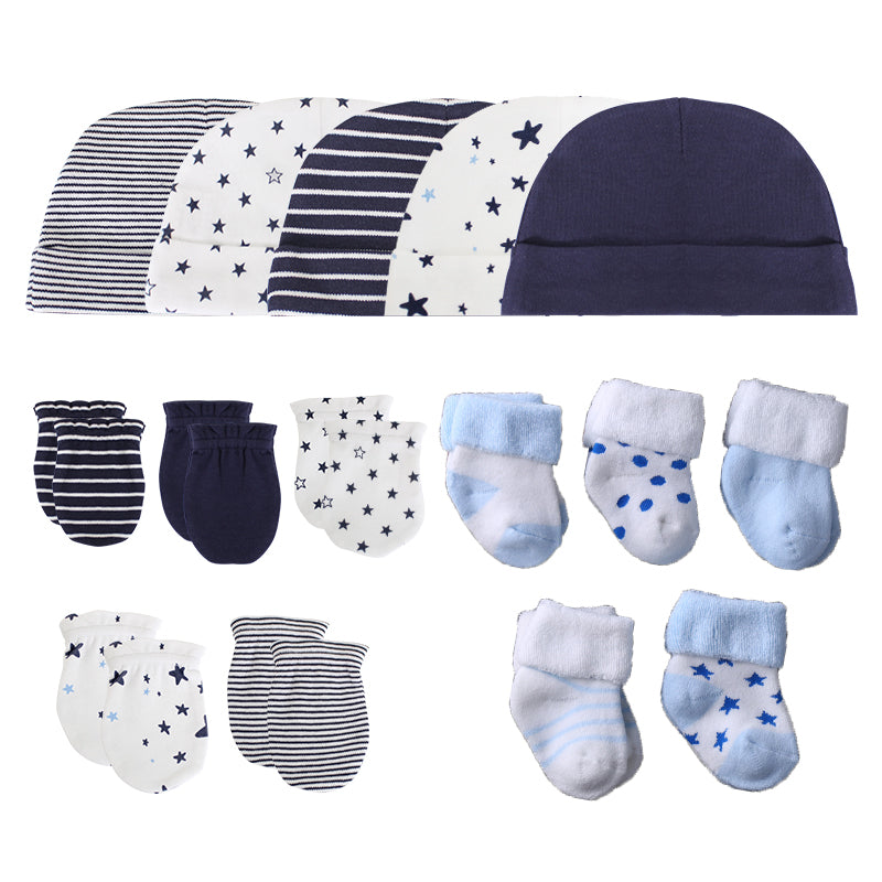 Fall Winter Newborn Baby Hats, Gloves & Socks Sets-Children Cloth Shop