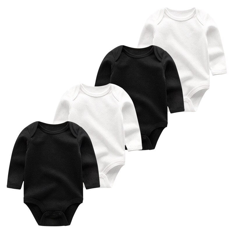4 Pcs Of Newborn Long-Sleeved Jumpsuits Set-Children Cloth Shop