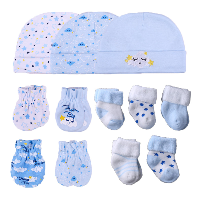 Newborn Baby Fall Winter Hats, Gloves And Socks Sets-Children Cloth Shop