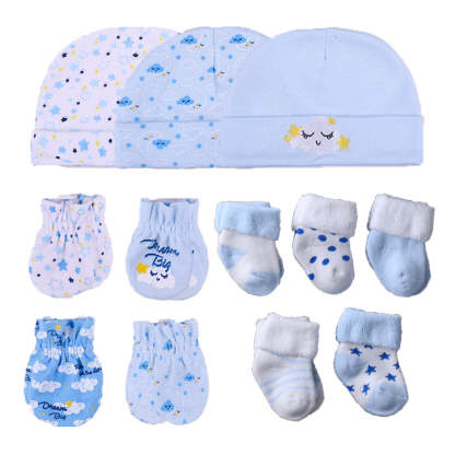 Newborn Baby Fall Winter Hats, Gloves And Socks Sets-Children Cloth Shop