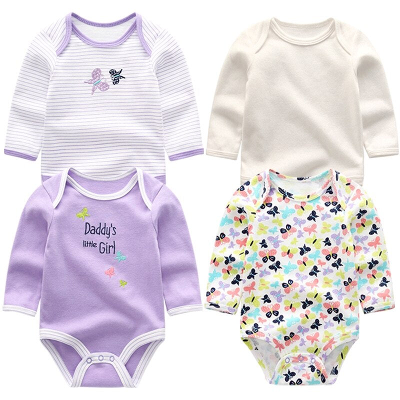 4Pcs Newborn Long-Sleeved Jumpsuits-Children Cloth Shop